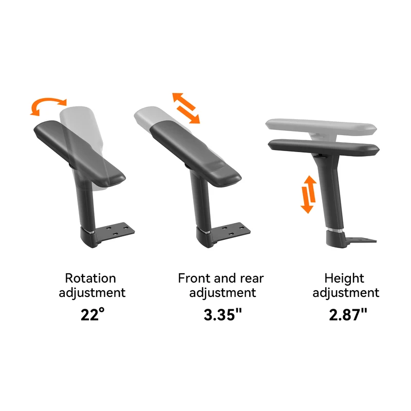 NEWTRAL Long Armrests (Pair) – For NEWTRAL Office Chairs Only
