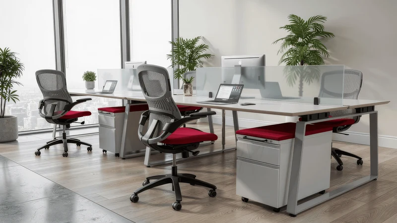 Knoll Generation Chair & Herman Miller Meridian Pedestal Bundle (Renewed)