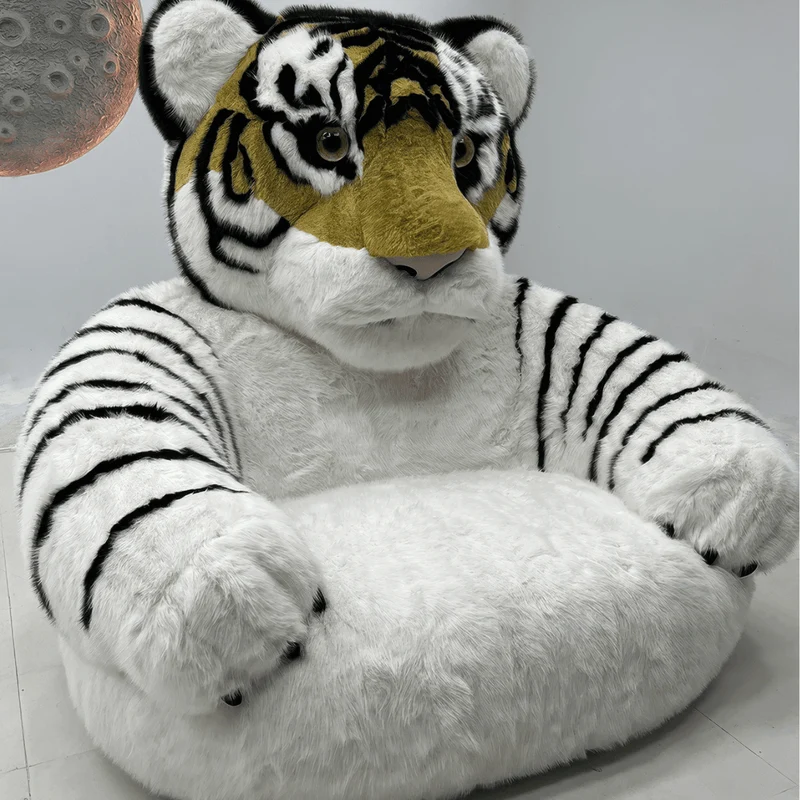 Giant Tiger Sofa - Luxury Plush Statement Furniture