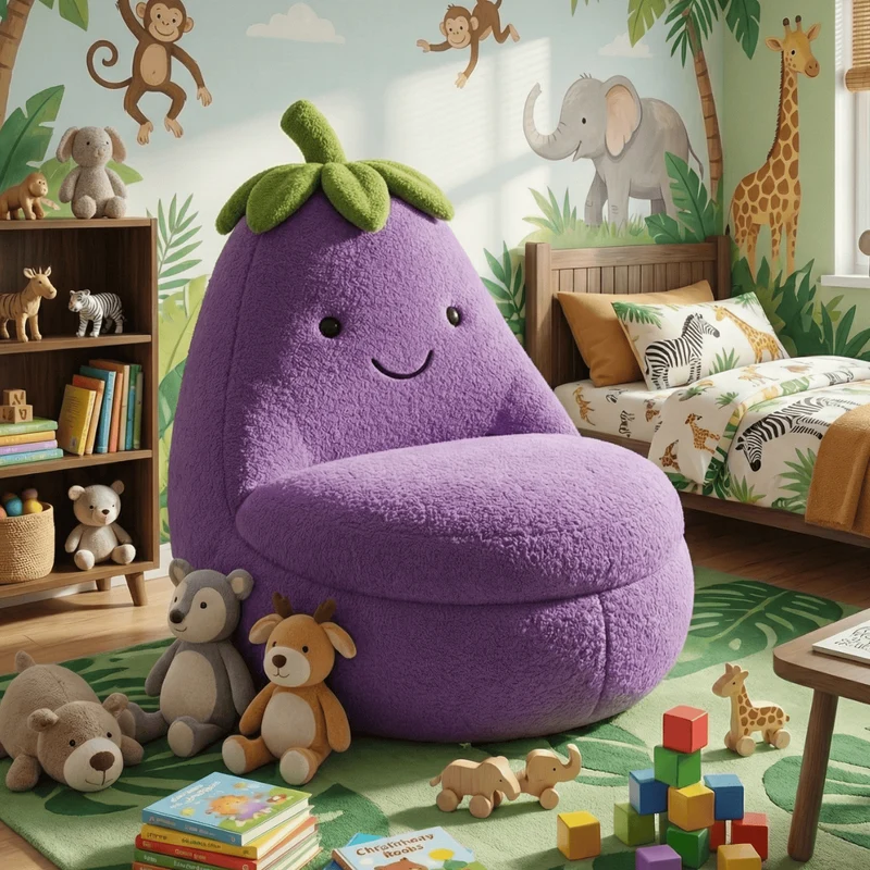 The Giant Eggplant Lounge Chair