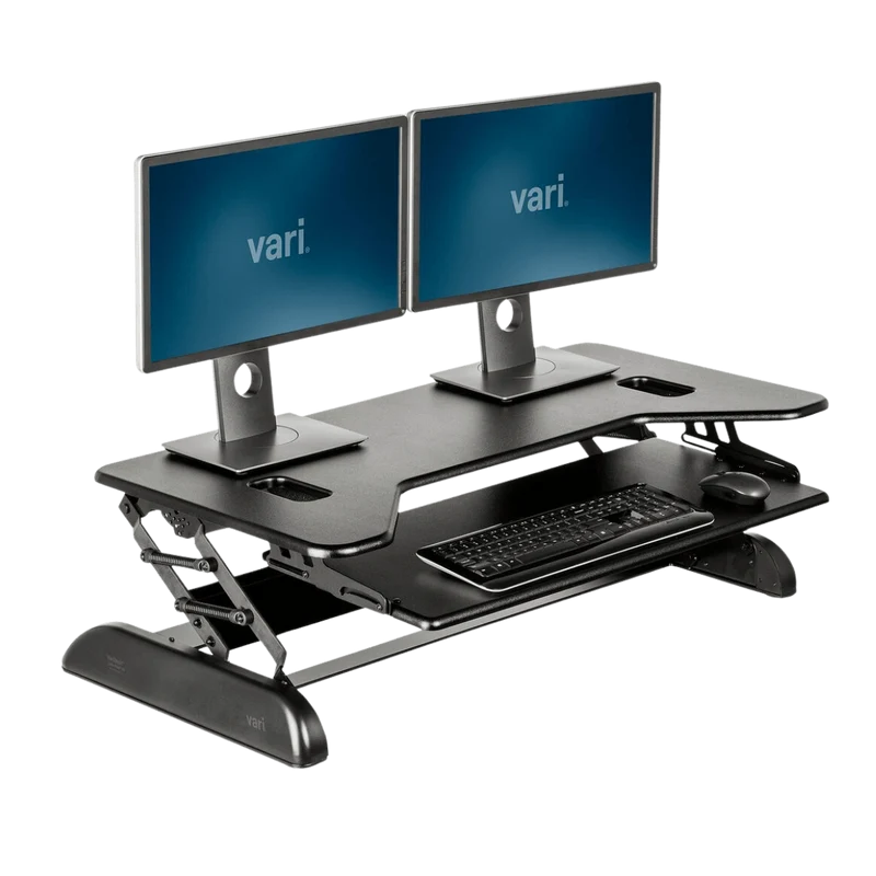 VariDesk Cube Plus 40 - Adjustable Sit-Stand Desktop Converter (Renewed)