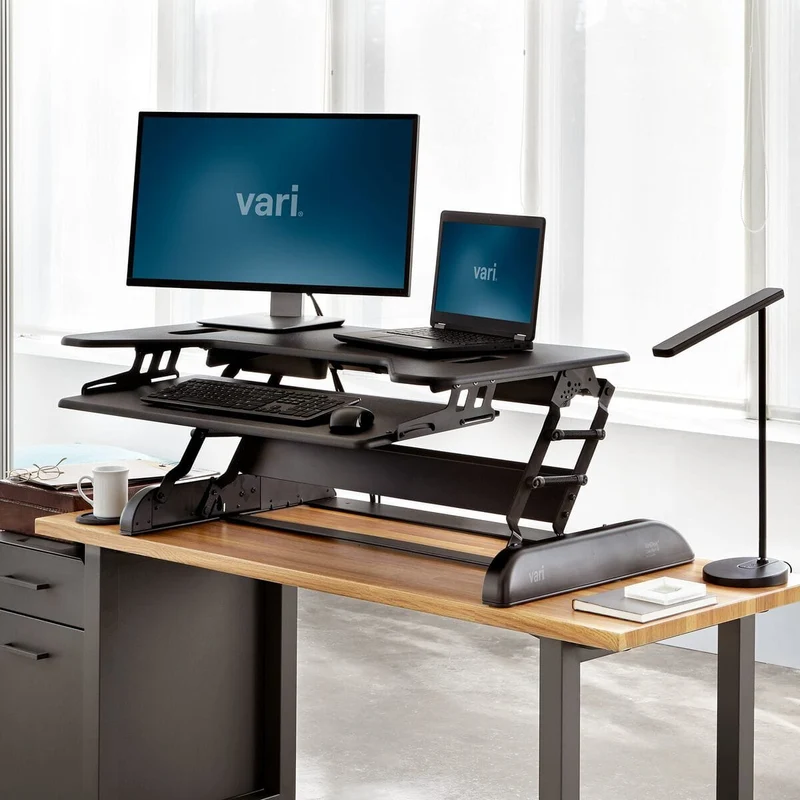 VariDesk Cube Plus 40 - Adjustable Sit-Stand Desktop Converter (Renewed)