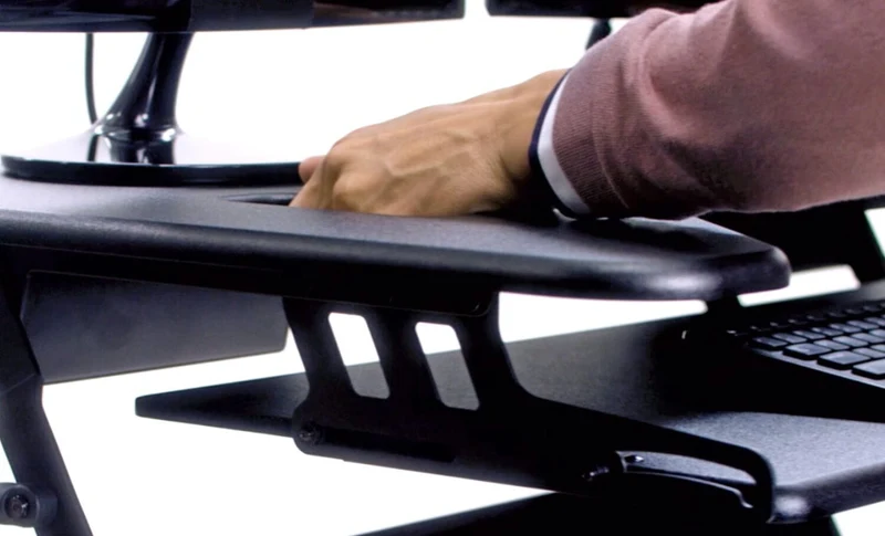VariDesk Cube Plus 40 - Adjustable Sit-Stand Desktop Converter (Renewed)