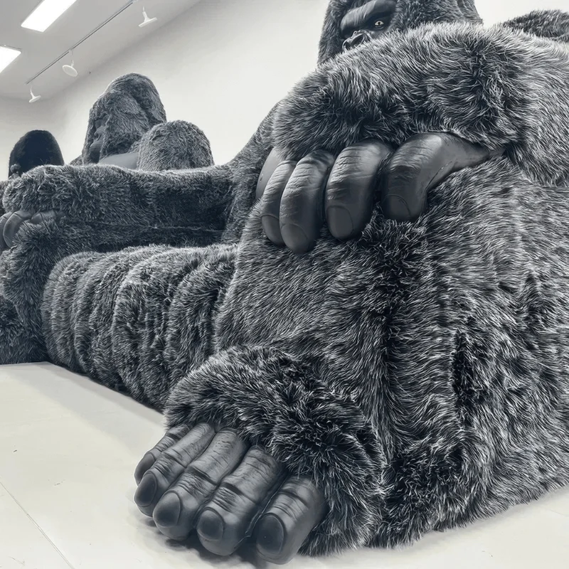 Gray Gorilla Sofa - Oversized Gorilla Couch