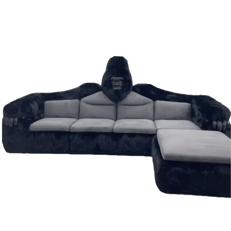 Giant Gorilla Couch with Ottoman - Massive Animal Sofa for Bold Spaces