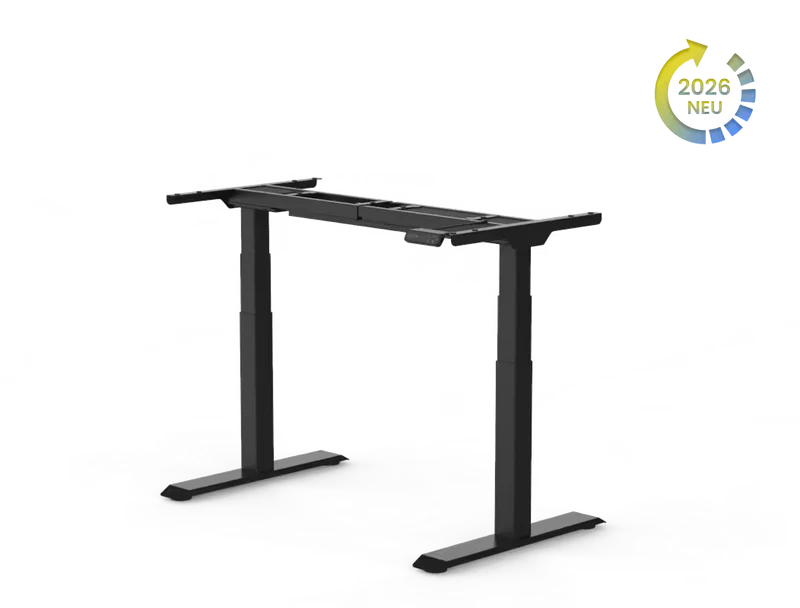 Flexispot E7B Sitz-Stehtisch-Gestell in Schwarz