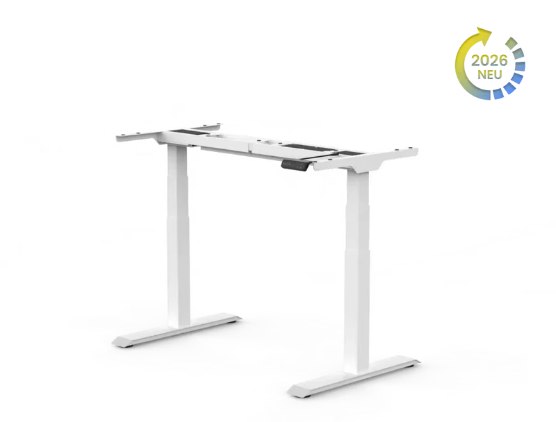 Flexispot E7W Sitz-Stehtisch-Gestell in Weiss