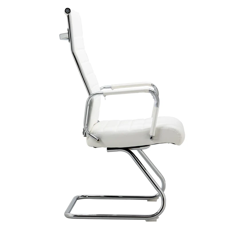 B-Ware 2er Set OFFICE COMFORT Besucherstuhl Kunstleder Weiß