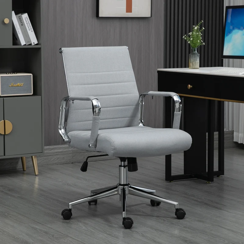 B-Ware OFFICE COMFORT LB Bürostuhl Stoff Hellgrau