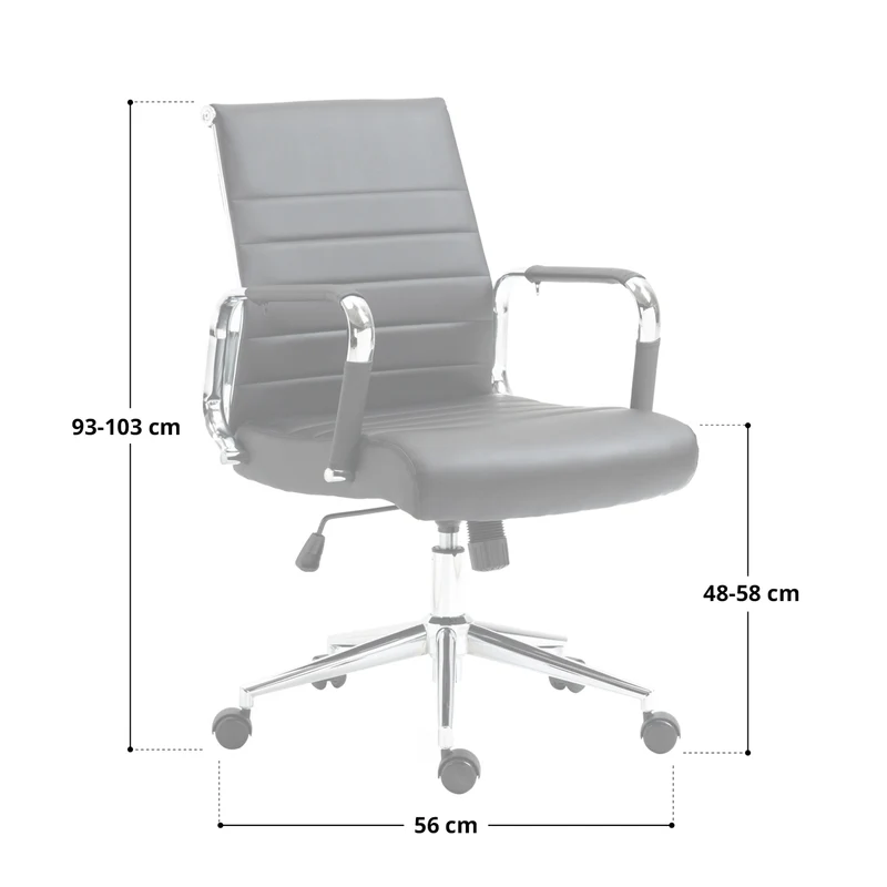B-Ware OFFICE COMFORT LB Bürostuhl Stoff Hellgrau