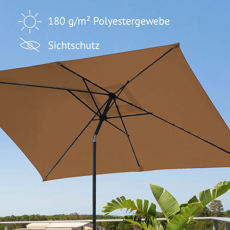 ABRIGA Sonnenschirm 3x2m rechteckig