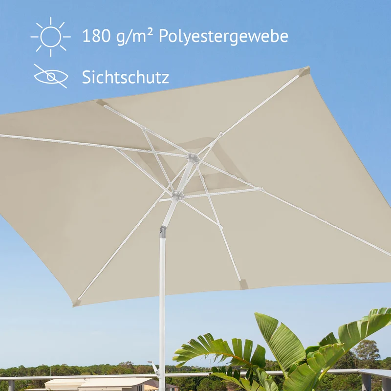 ABRIGA Sonnenschirm 3x2m rechteckig