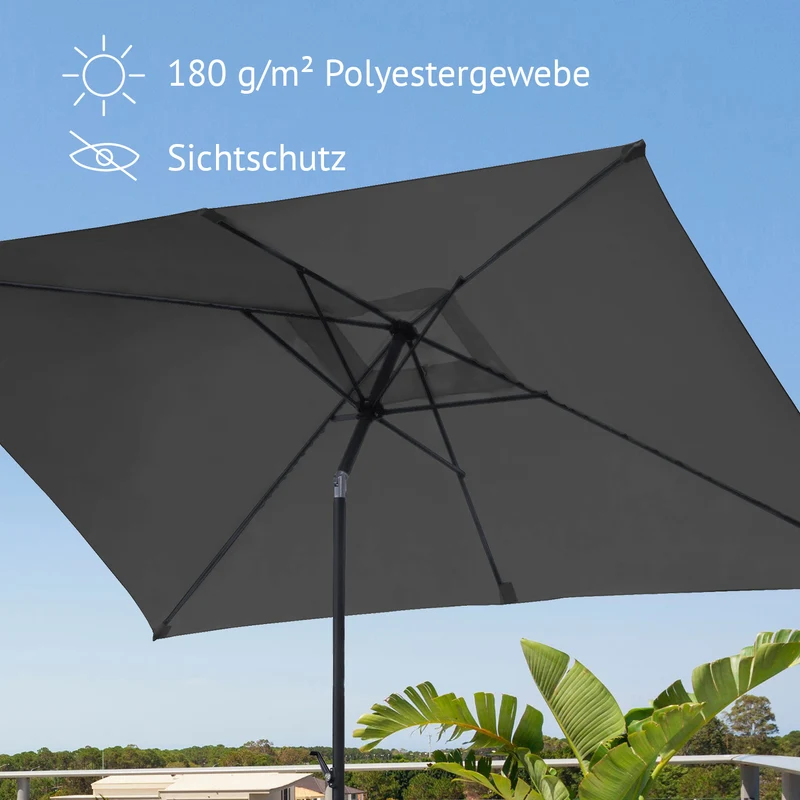ABRIGA Sonnenschirm 3x2m rechteckig