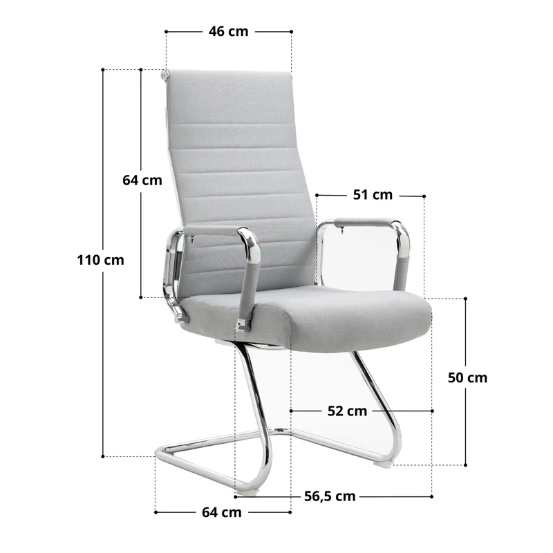 2er Set OFFICE COMFORT Besucherstuhl Kunstleder