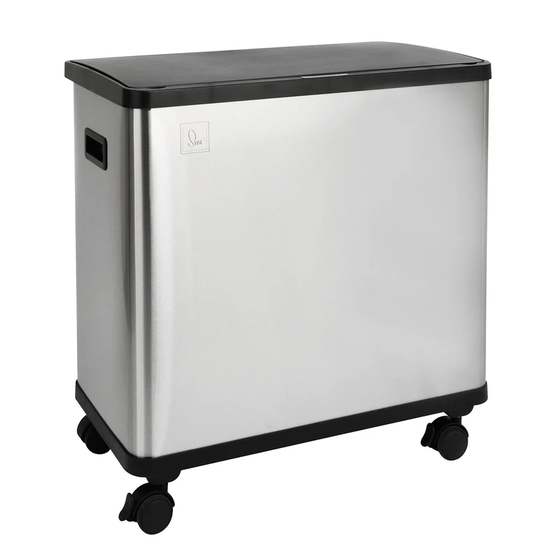 SR3X18 Mülleimer 54L Silber