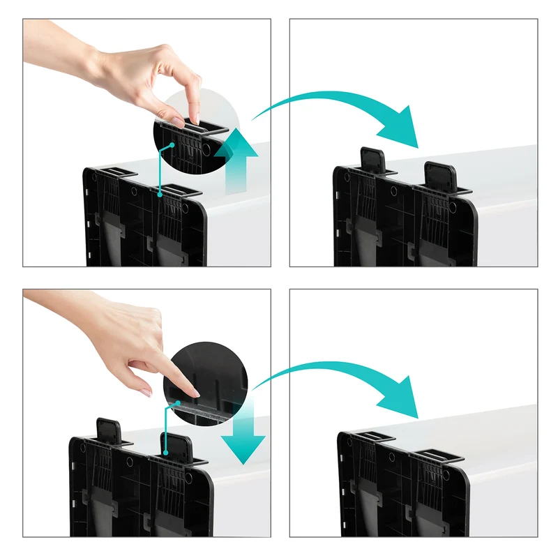 TMH2X30 Mülleimer Weiß