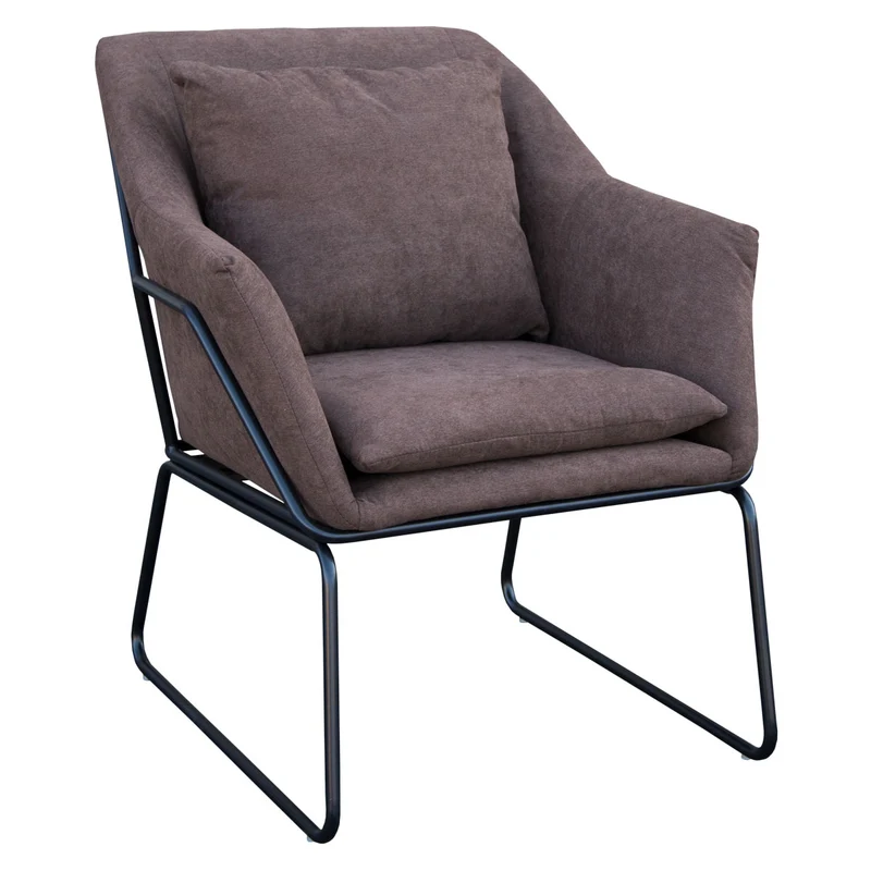 B-Ware JOSIE Loungesessel Samt Braun