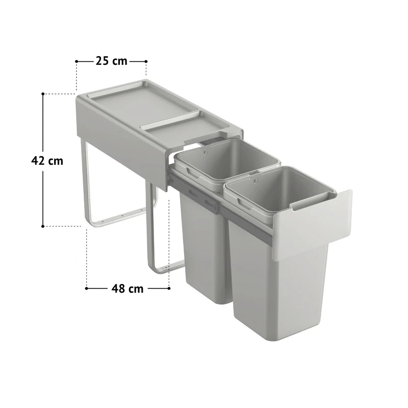 B-Ware EM2x14 Einbaumülleimer
