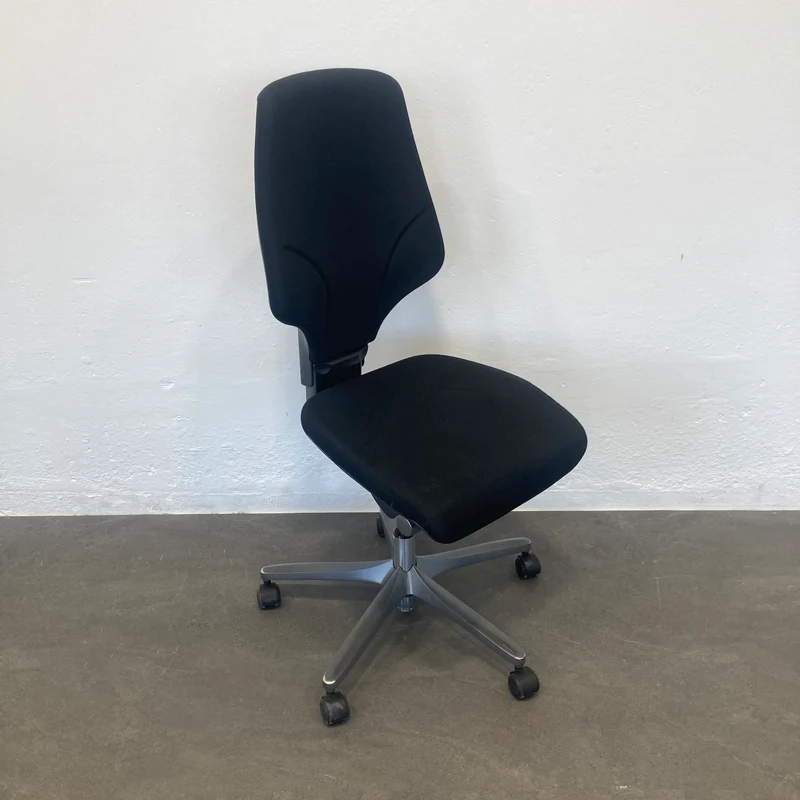 Giroflex G64 Bürodrehstuhl ohne Armlehnen - Schwarz gemustert