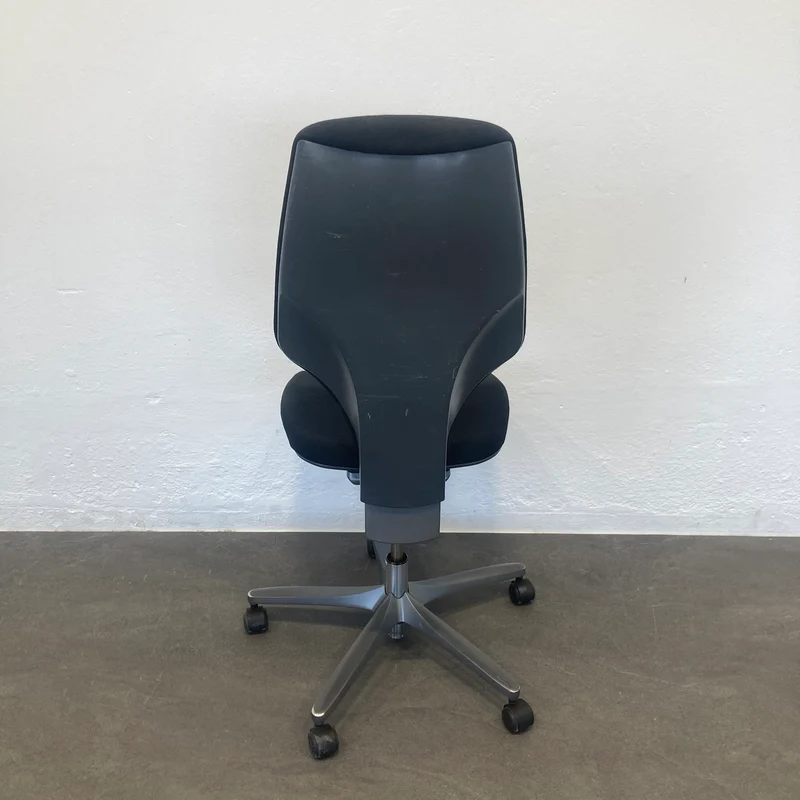 Giroflex G64 Bürodrehstuhl ohne Armlehnen - Schwarz gemustert
