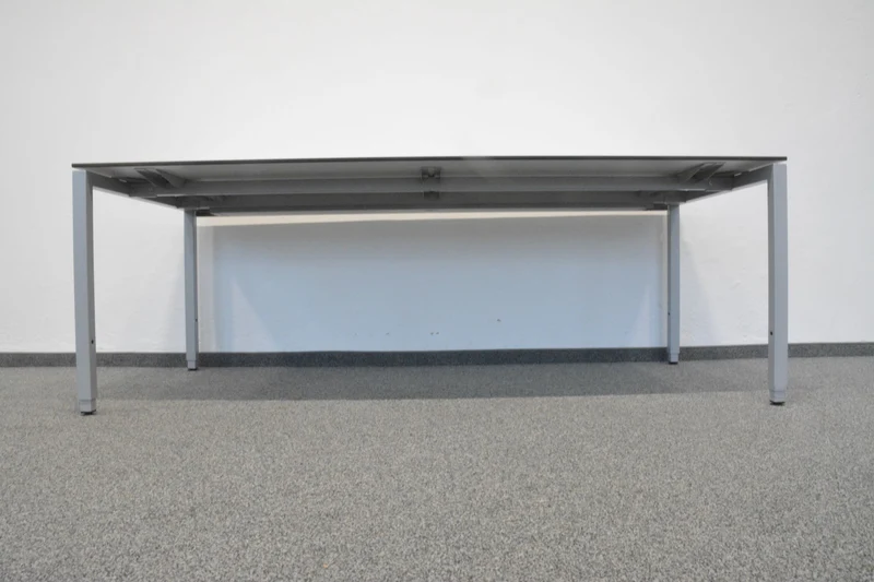 Lista Office Motion Schreibtisch 2000x900mm - Kieselgrau mit Kabelkanal