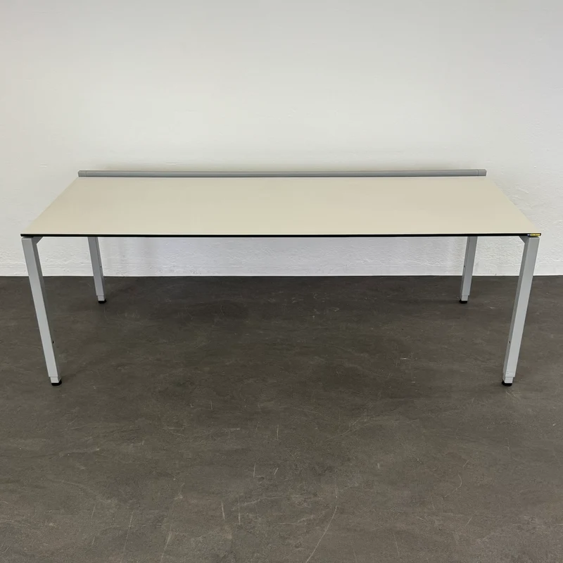 Lista Office Motion Schreibtisch HPL Kieselgrau/Silbergrau - 2000x800 mm
