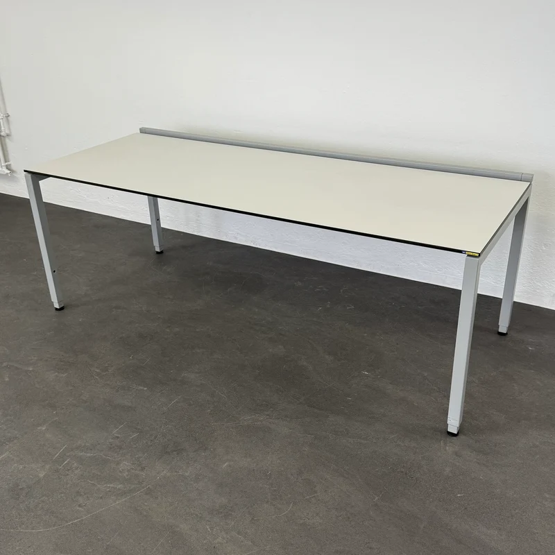 Lista Office Motion Schreibtisch HPL Kieselgrau/Silbergrau - 2000x800 mm