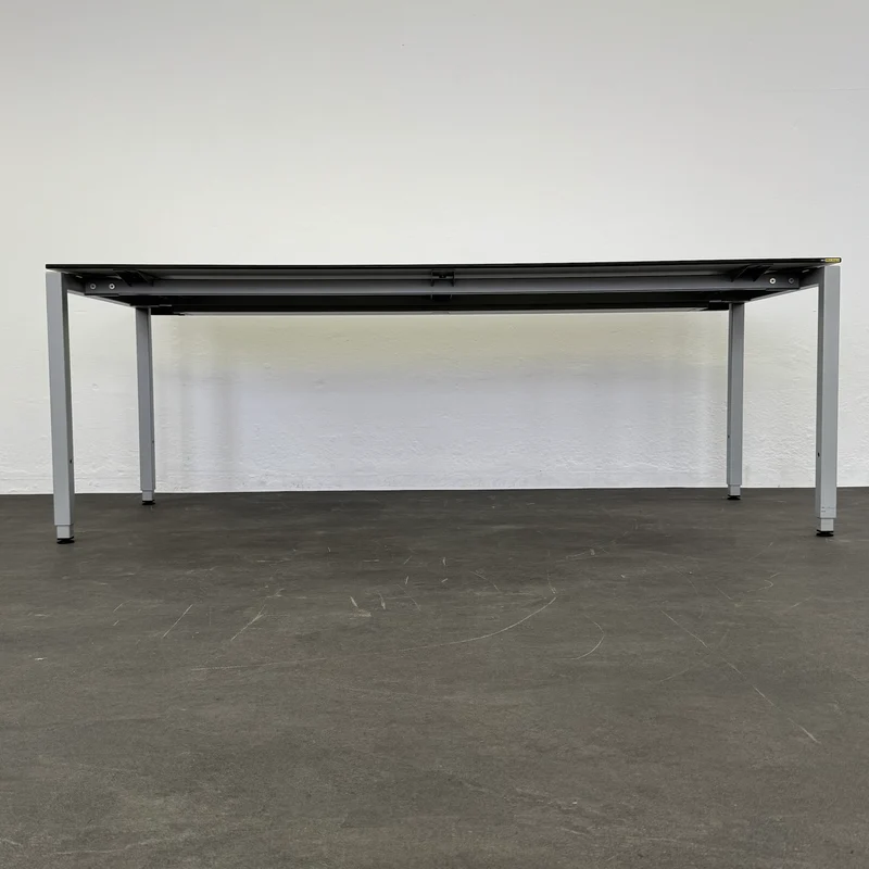 Lista Office Motion Schreibtisch HPL Kieselgrau/Silbergrau - 2000x800 mm