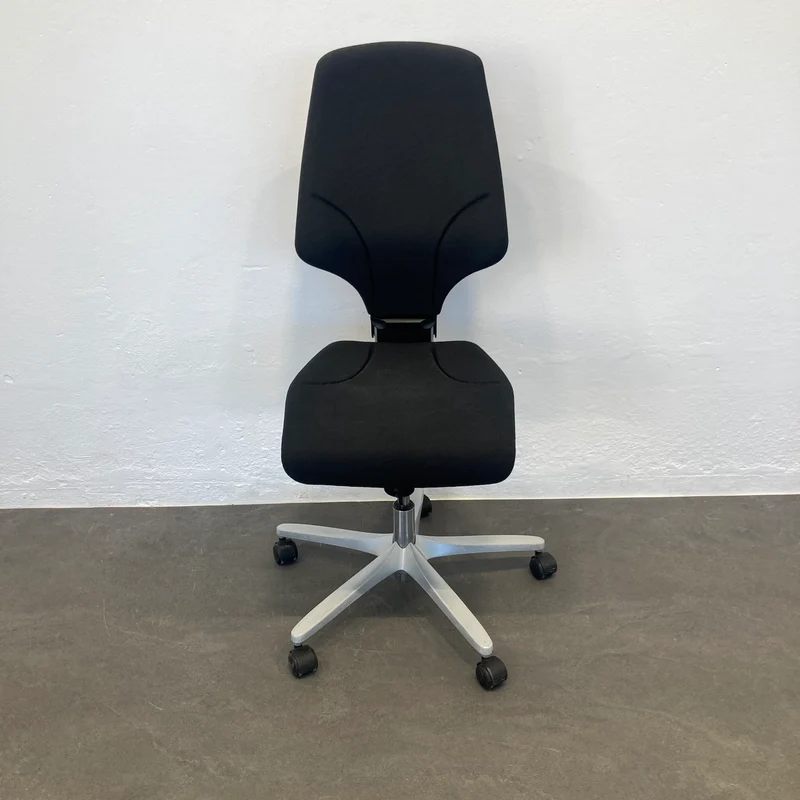 Giroflex G64 Bürodrehstuhl schwarz gemustert ohne Armlehnen