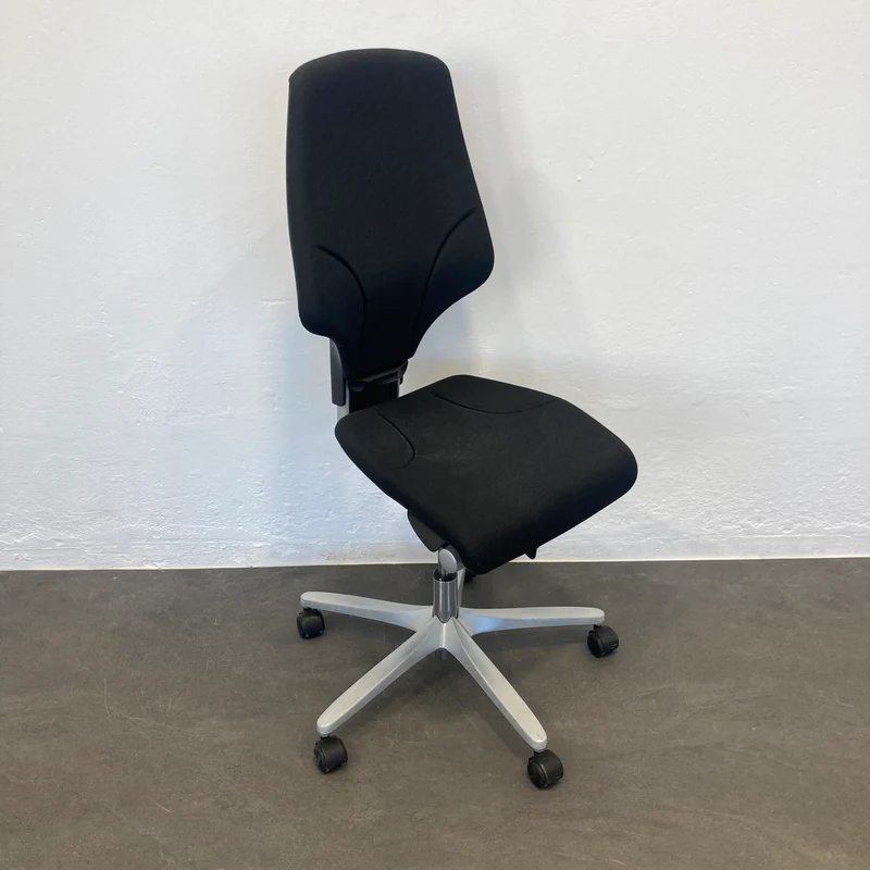 Giroflex G64 Bürodrehstuhl schwarz gemustert ohne Armlehnen