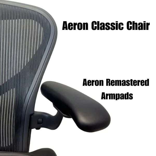 Armpad Conversion Kit with V2 Remastered Armpads for Herman Miller Aeron Classic by OLS