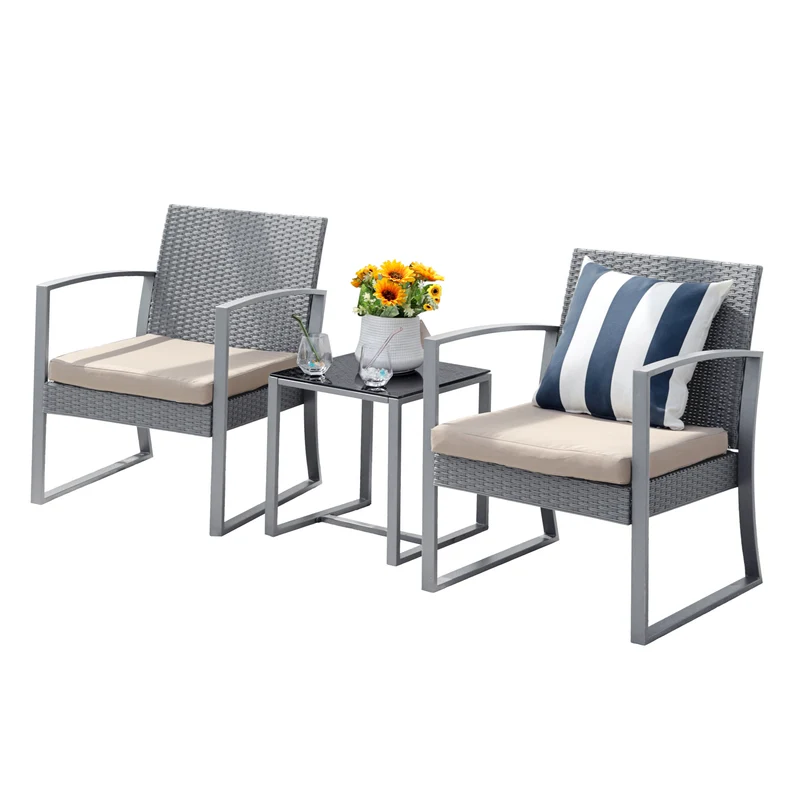 B-Ware LOIS Rattan Sitzgruppe Grau
