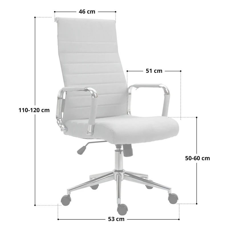 B-Ware OFFICE Comfort Schreibtischstuhl Stoff Hellgrau