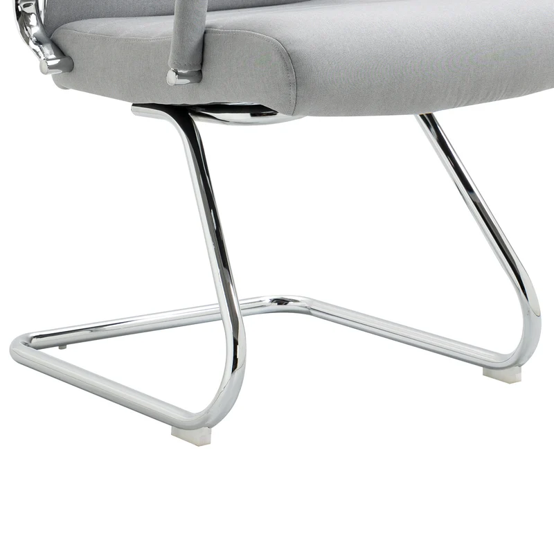 B-Ware 2er Set OFFICE COMFORT Besucherstuhl LB Stoff Hellgrau
