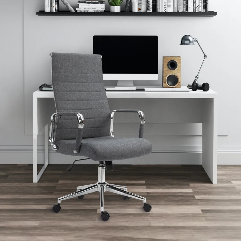 B-Ware OFFICE Comfort Schreibtischstuhl Stoff Dunkelgrau