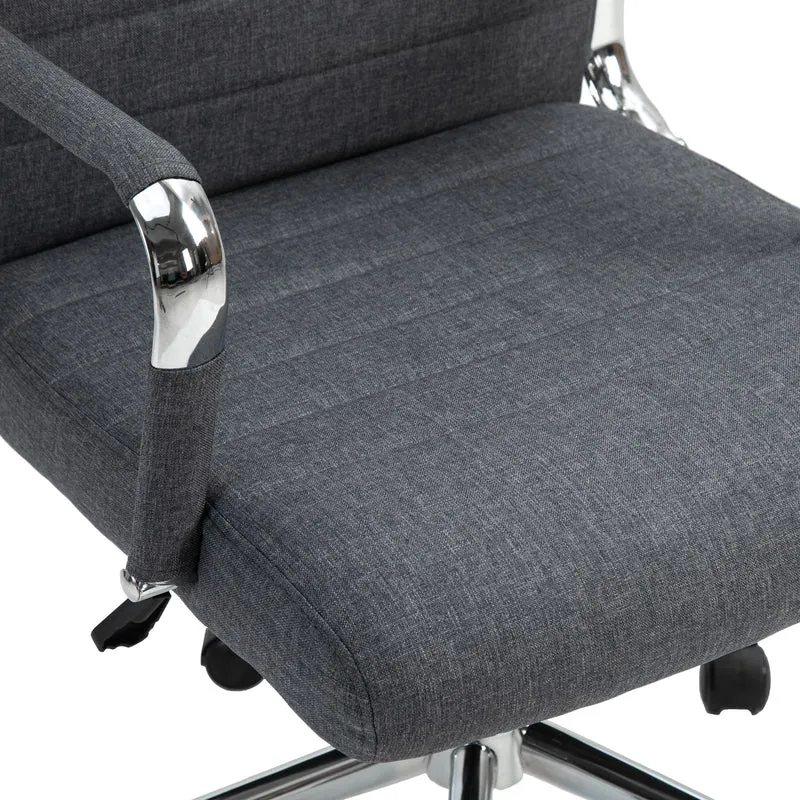 B-Ware OFFICE Comfort Schreibtischstuhl Stoff Dunkelgrau