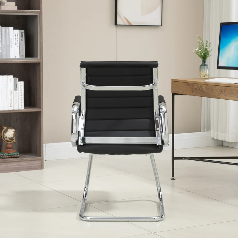 B-Ware 2er Set OFFICE COMFORT Besucherstuhl LB PU Schwarz