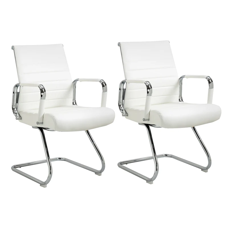 B-Ware 2er Set OFFICE COMFORT Besucherstuhl LB PU Weiß