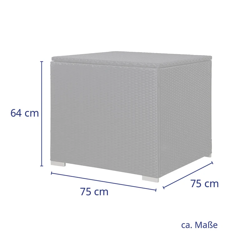 B-Ware LUGANO/CALIFORNIA Kissenbox Grau