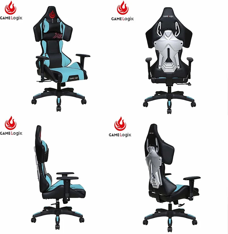 High Back Gaming Chair with Massage Lumbar