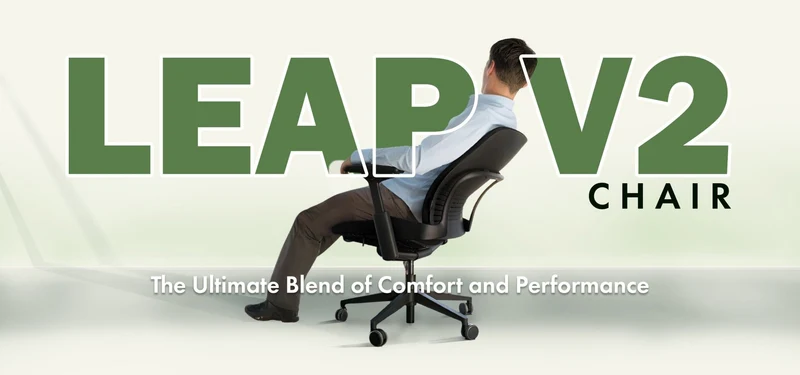 Steelcase Leap V2 Chair (Platinum Frame) Fully Renewed