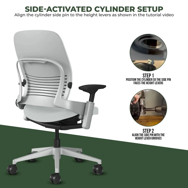 Steelcase Leap V2 Chair (Platinum Frame) Fully Renewed