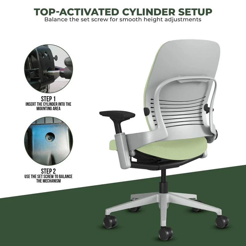 Steelcase Leap V2 Chair (Platinum Frame) Fully Renewed