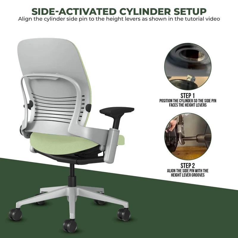 Steelcase Leap V2 Chair (Platinum Frame) Fully Renewed