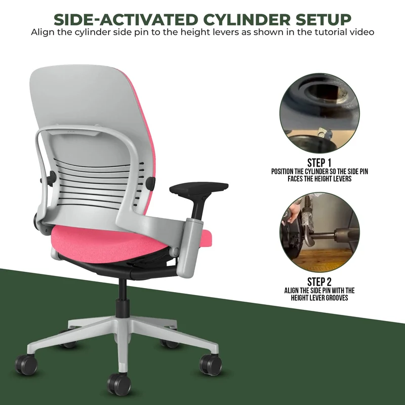 Steelcase Leap V2 Chair (Platinum Frame) Fully Renewed