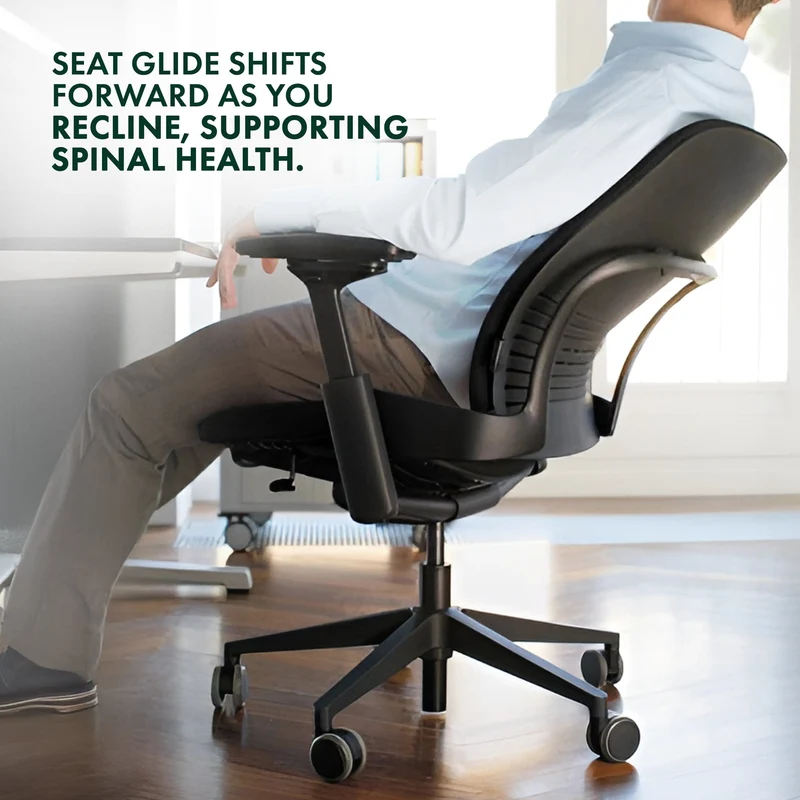 Steelcase Leap V2 Chair (Black Frame) Fully Renewed (ETA 10 Business Days)