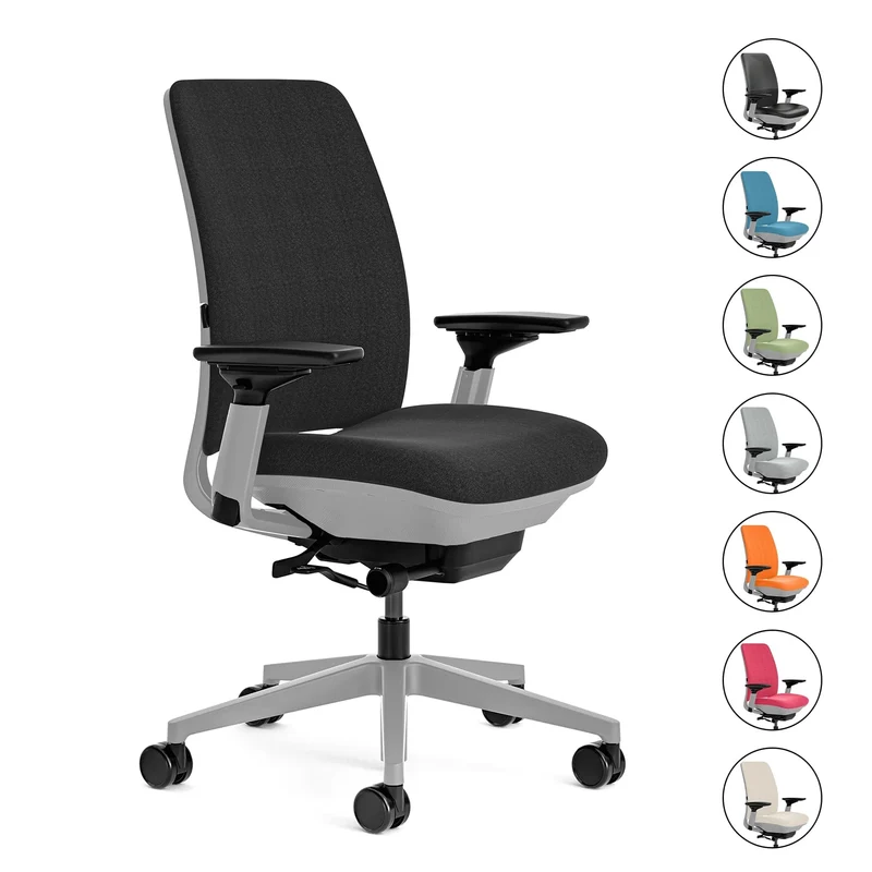 Steelcase Amia Task Chair (Platinum Frame) Fully Renewed
