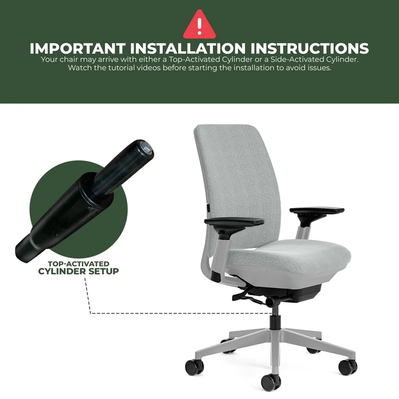 Steelcase Amia Task Chair (Platinum Frame) Fully Renewed
