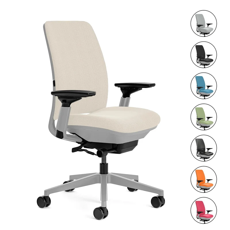 Steelcase Amia Task Chair (Platinum Frame) Fully Renewed