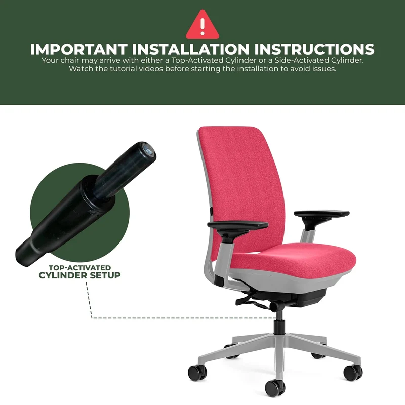 Steelcase Amia Task Chair (Platinum Frame) Fully Renewed